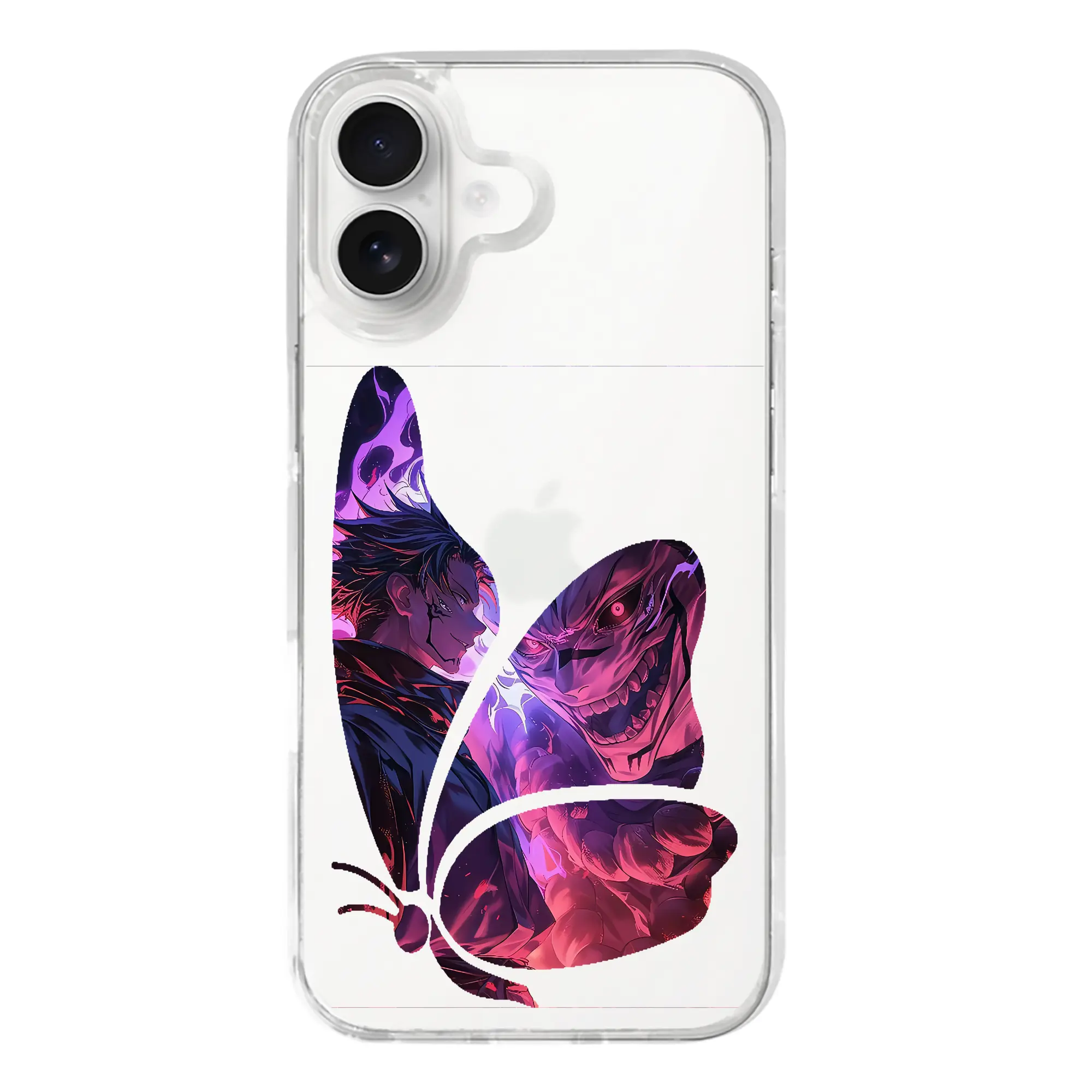 呪術廻戦 グッズ,両面宿儺 - iPhone 17シリーズ 透明スマホケース – 薄型・耐衝撃・精密フィット保護カバー